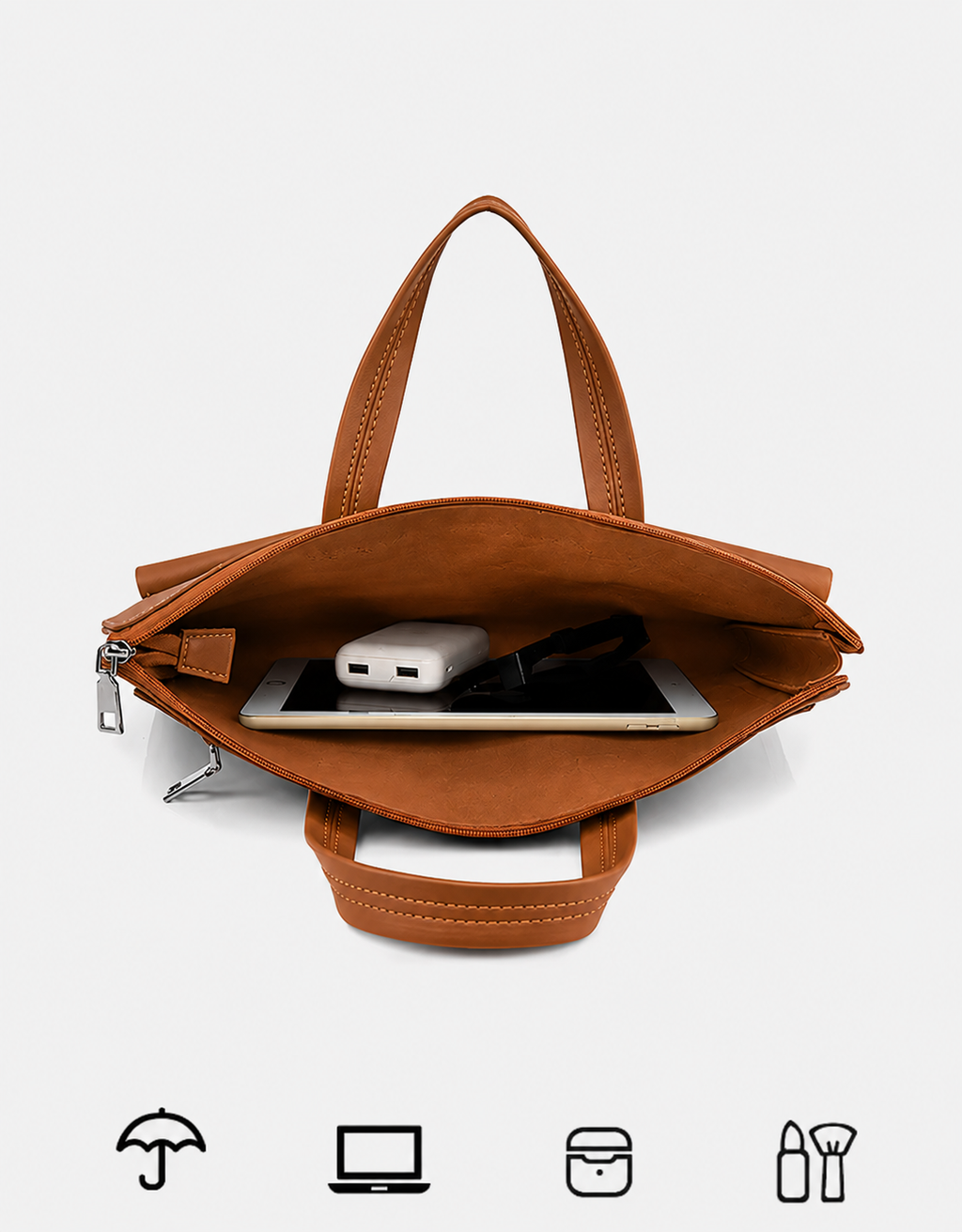 Emir Laptop Bag - Brun